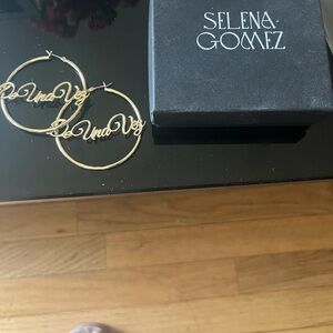 Selena Gomez Gold Hoop Earrings